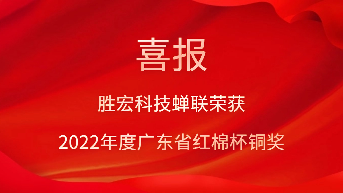 球王会科技荣获2022年度广东省红棉杯铜奖